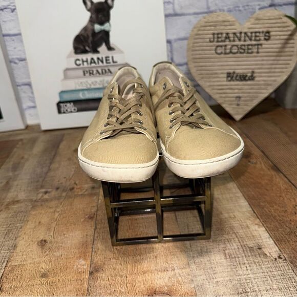 Birkenstock Arran Women’s Taupe Tan Canvas Lace Up Sneaker Size EURO 41 L 10 - Picture 4 of 10